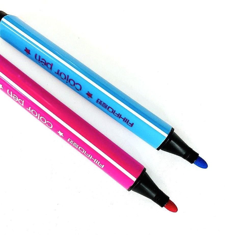 Фломастери 12кол трикутні в пластиковому боксі (24 шт/уп) AH1996-12 AIHAO