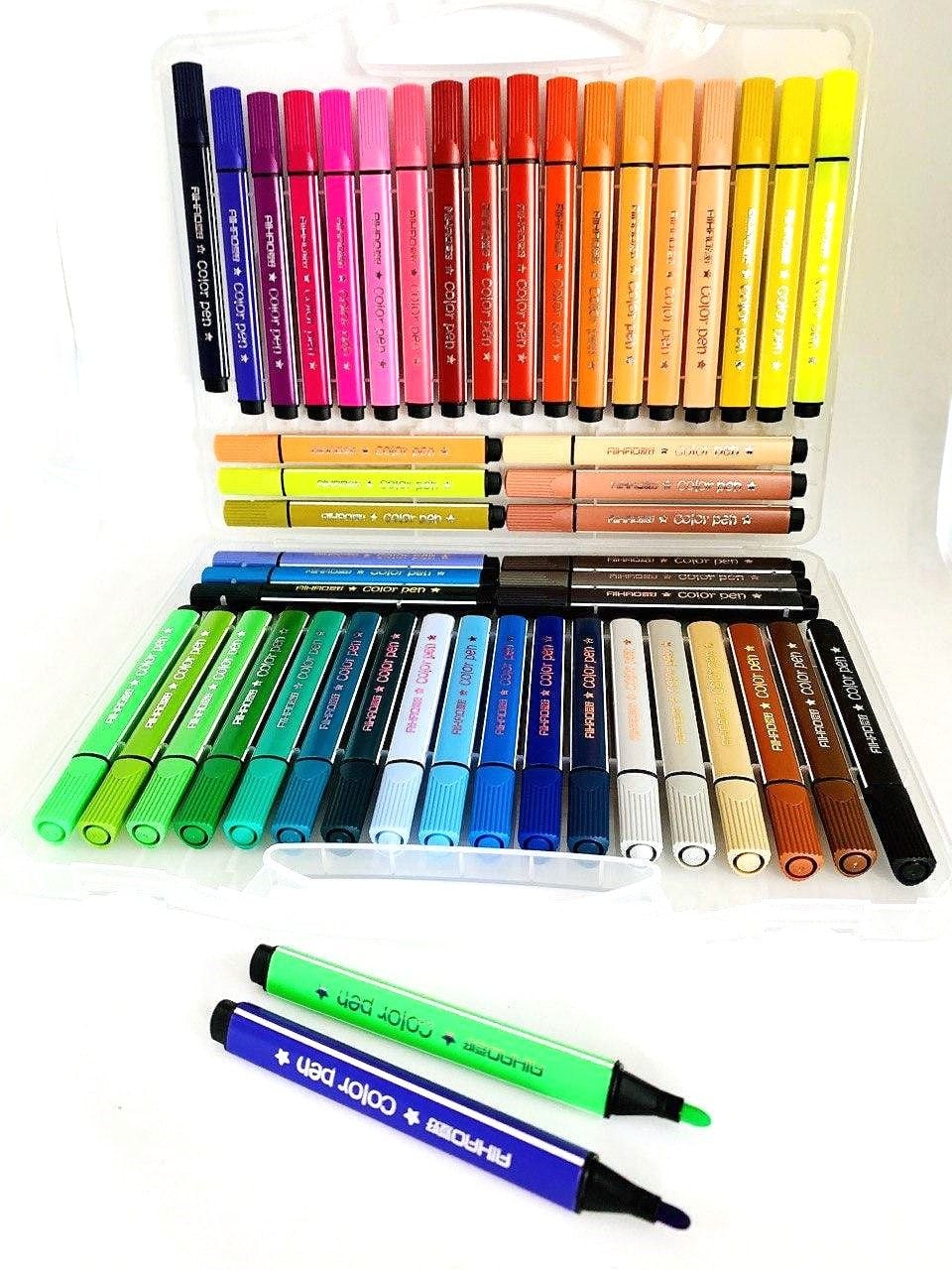 Фломастери 48кол трикутні в пластиковому боксі 1996-48 AIHAO