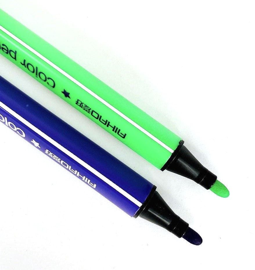 Фломастери 48кол трикутні в пластиковому боксі 1996-48 AIHAO