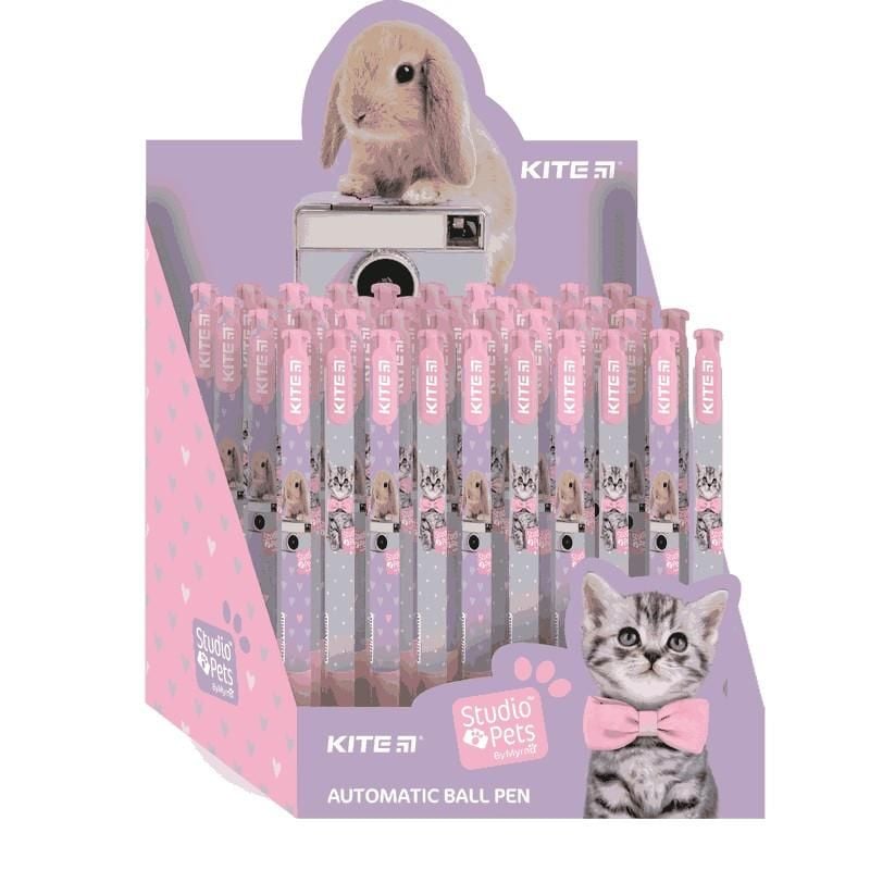 Ручка кулькова автоматична Studio Pets синя SP22-363 Kite