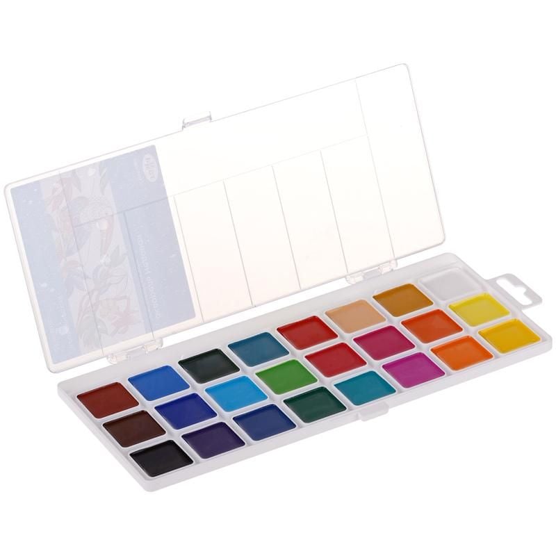 Фарби акварельні 24 кол Класичні медові (18 шт/уп) 1009198 Гамма