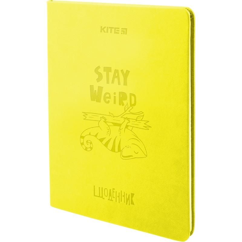 Щоденник шкільний м'яка обкладинка PU Stay Weird K22-283-2 Kite