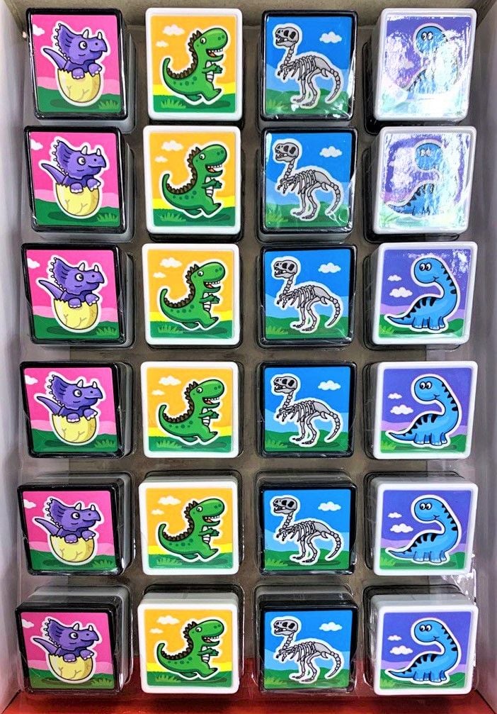 Іграшка штамп дитячий Динозаври (24 шт/уп) S171A2 MALEVARO