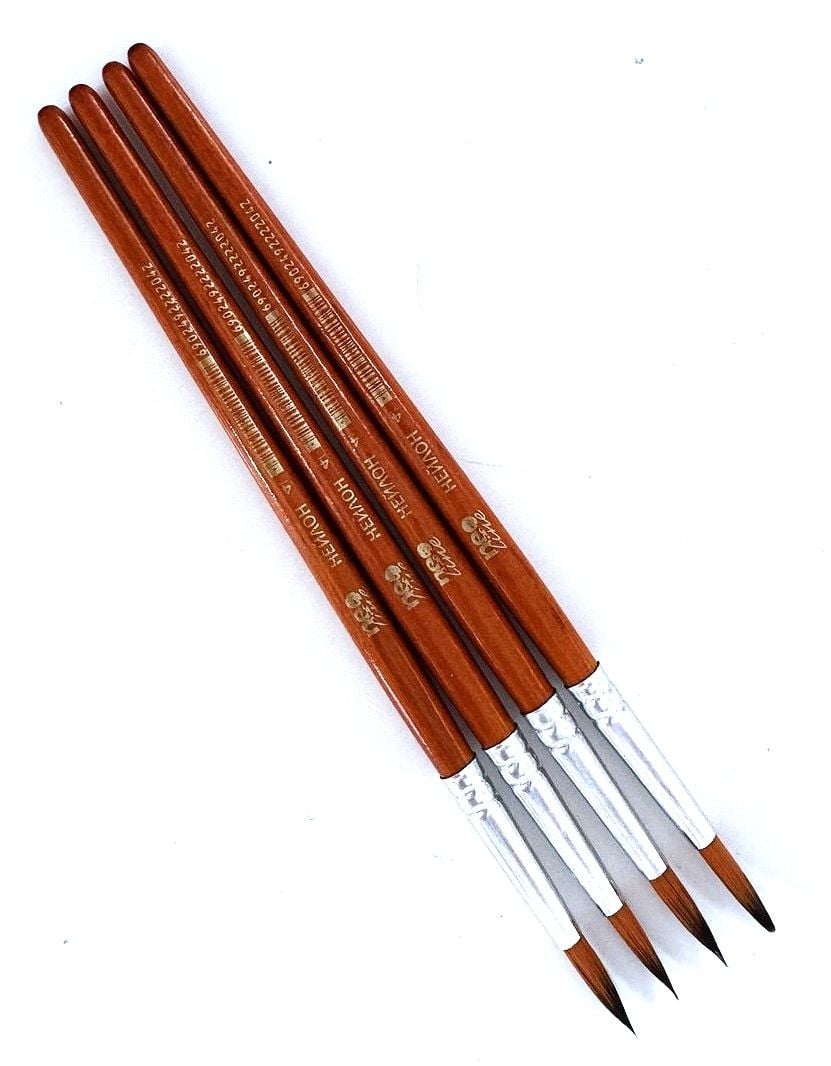 Пензлики №4 круглі нейлон (25 шт/уп) CHNR-2204 NeoLine