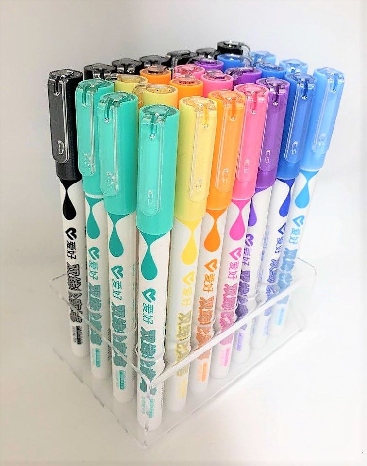 Маркер перманентний контурний, 8 кол (84 шт/уп) PM5210 AIHAO