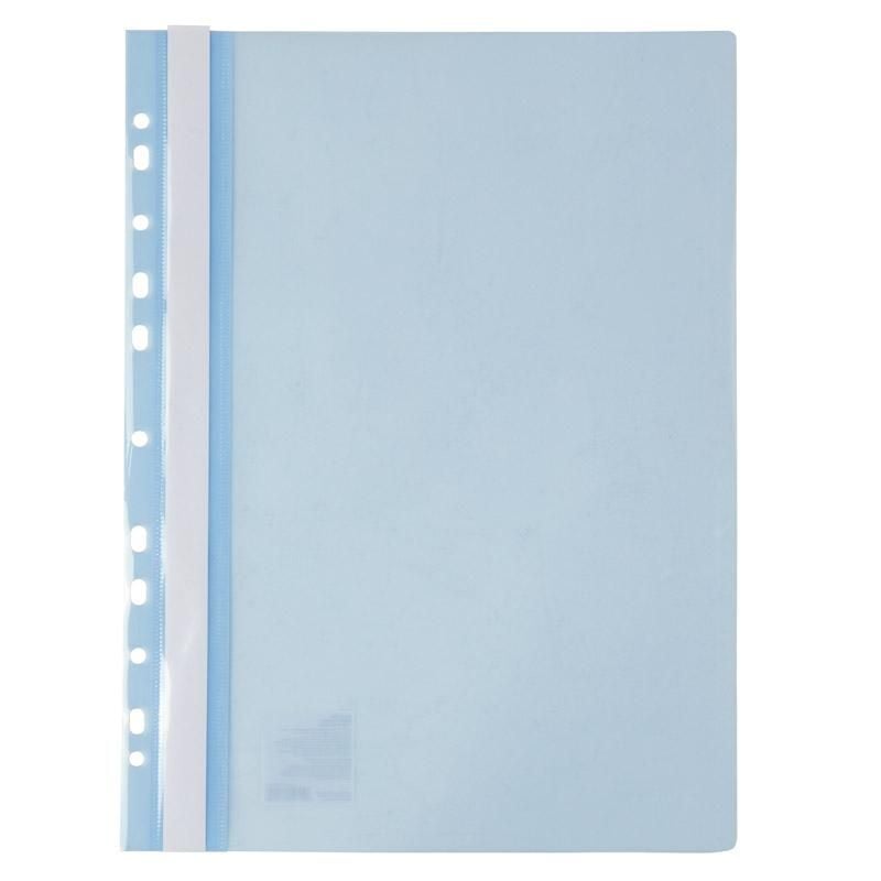 Папка швидкозшивач А4 з перфорацією світло-блакитний (20 шт/уп) 1318-07 Axent