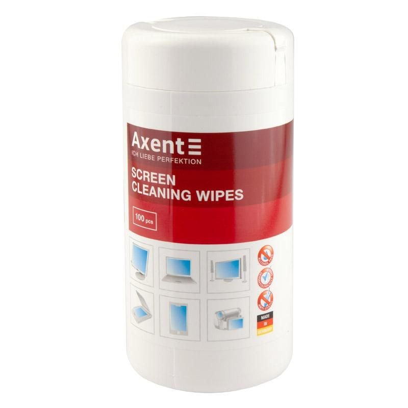 Серветки по догляду за оргтехнікою, вологі, 100шт 5303 Axent