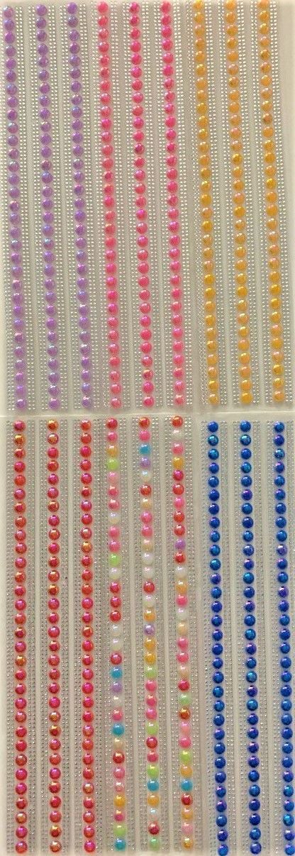 Наліпки кольорова напівкуля вузький планшет (12 шт/уп) 165907 Імпорт