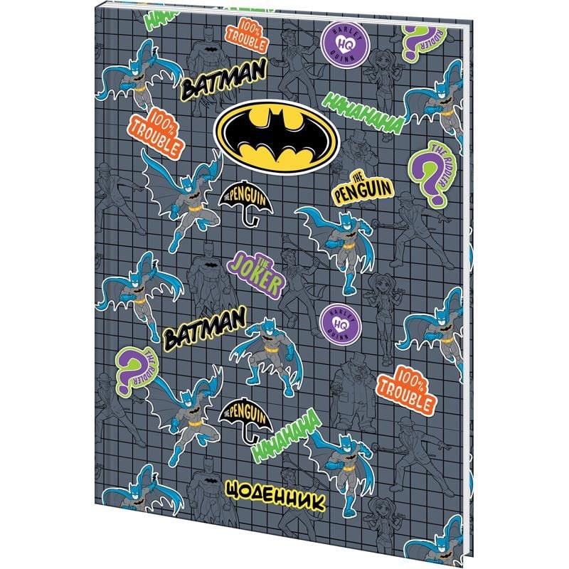 Щоденник шкільний тверда обкл Batman DC22-262-2 Kite