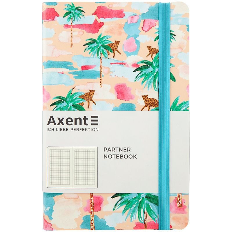 Блокнот Partner BBH Soft 125*195 мм 96 арк клітинка Palm 8212-02-A Axent