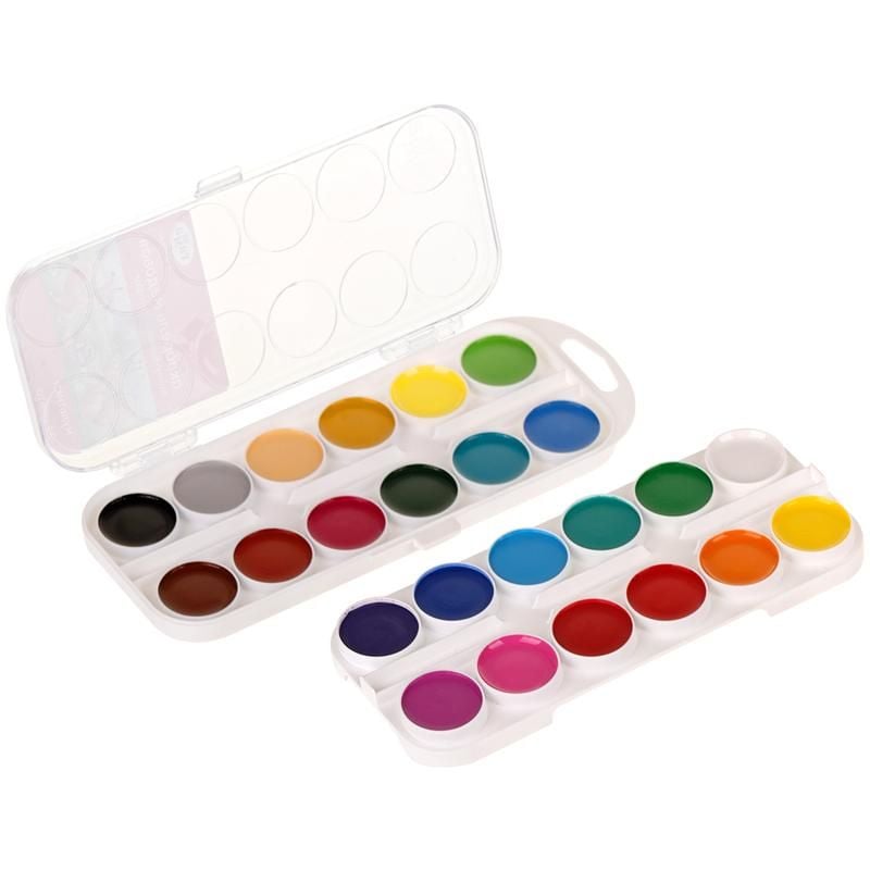 Фарби акварельні 24 кол медові Мультики 211046 24 Гамма