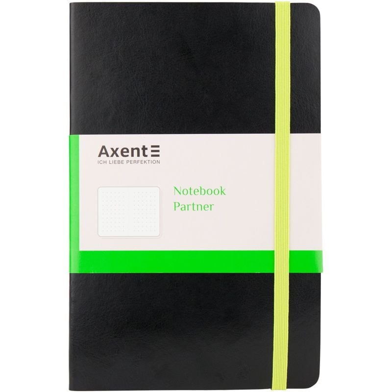 Блокнот книга записна Partner Flex 125*195 мм 96 арк крапка чорна 8209-01 Axent