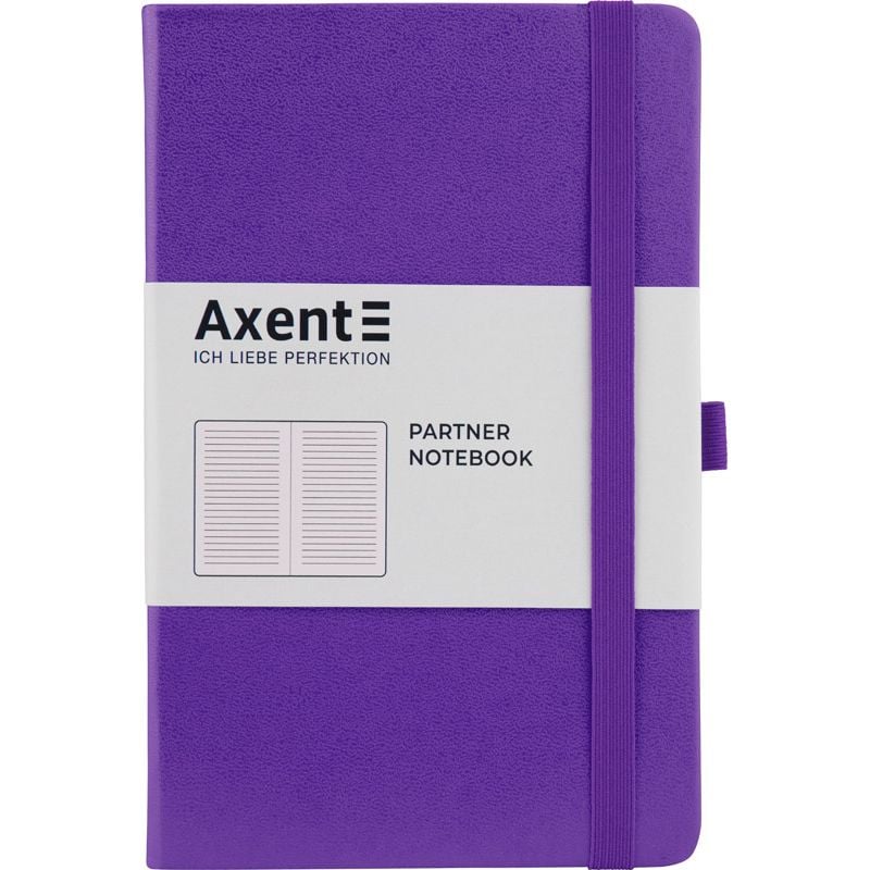 Блокнот книга записна Partner 125*195 96 арк лінія фіолетова 8308-11 Axent