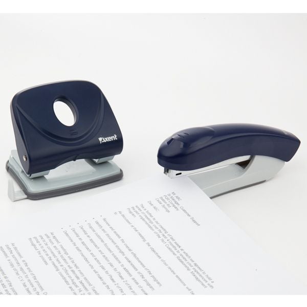 Степлер № 24 на 25арк зшиву Welle-2 синій 4825-02 Axent
