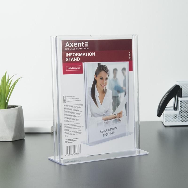 Набір настільний табличка інформаційна 146*208 А5 4539 Axent