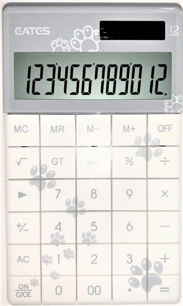 Калькулятор середній 12 розрядний з функцією off Лапки Q-5H EATES