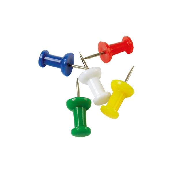 Кнопки цвяшки кольорові 30 шт (20 пач/уп) 4203-А Axent