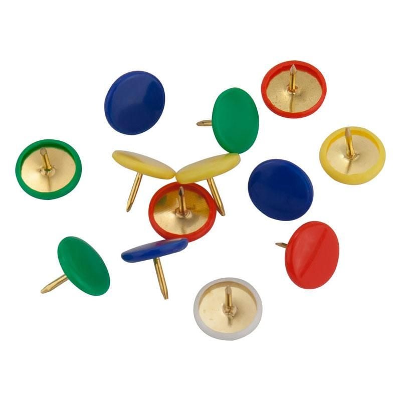 Кнопки кольорові 100 шт пластикова коробка 4214-A Axent