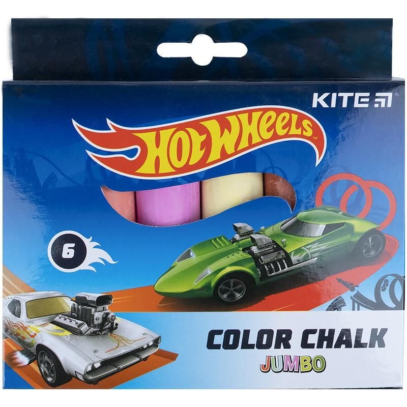 Крейда 6 кольорів Джамбо Hot Wheels HW21-073 Kite