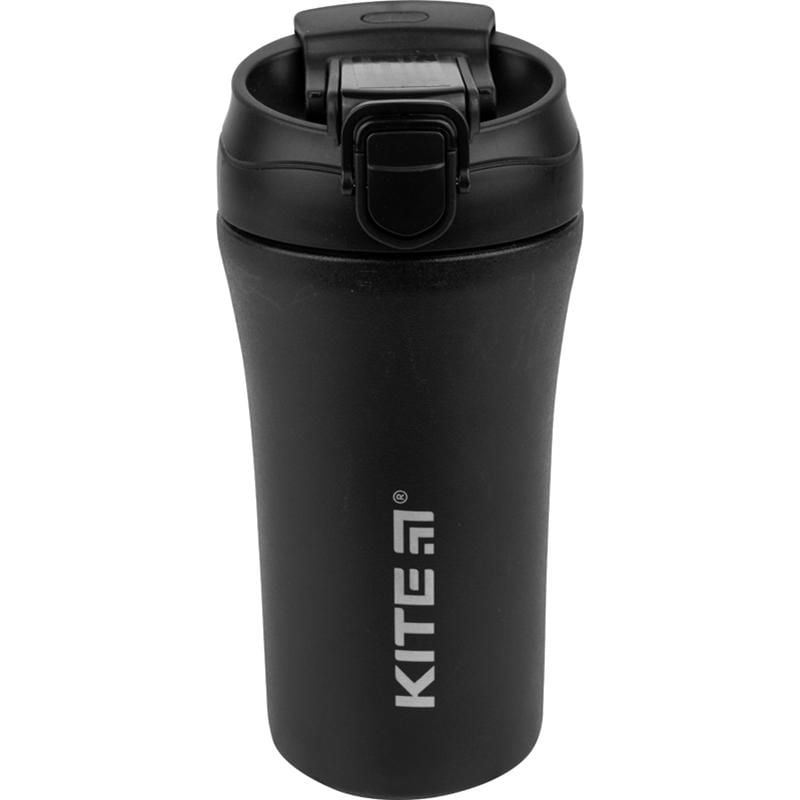 Термо з трубочкою 400 мл чорна K22-457-01 Kite