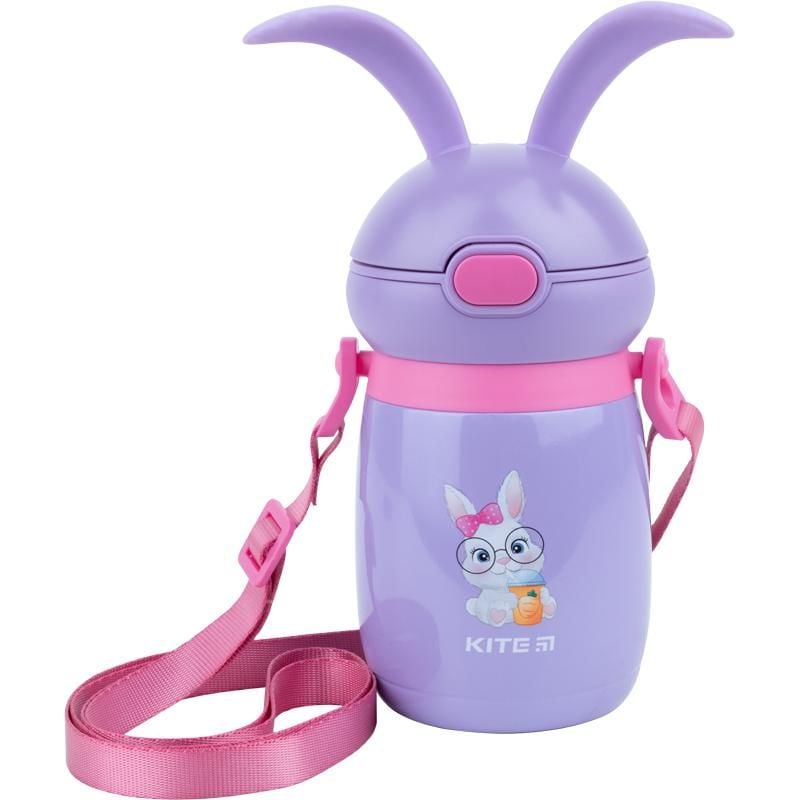 Термос 350 мл фіолетовий  Rabbit K21-377-02 Kite