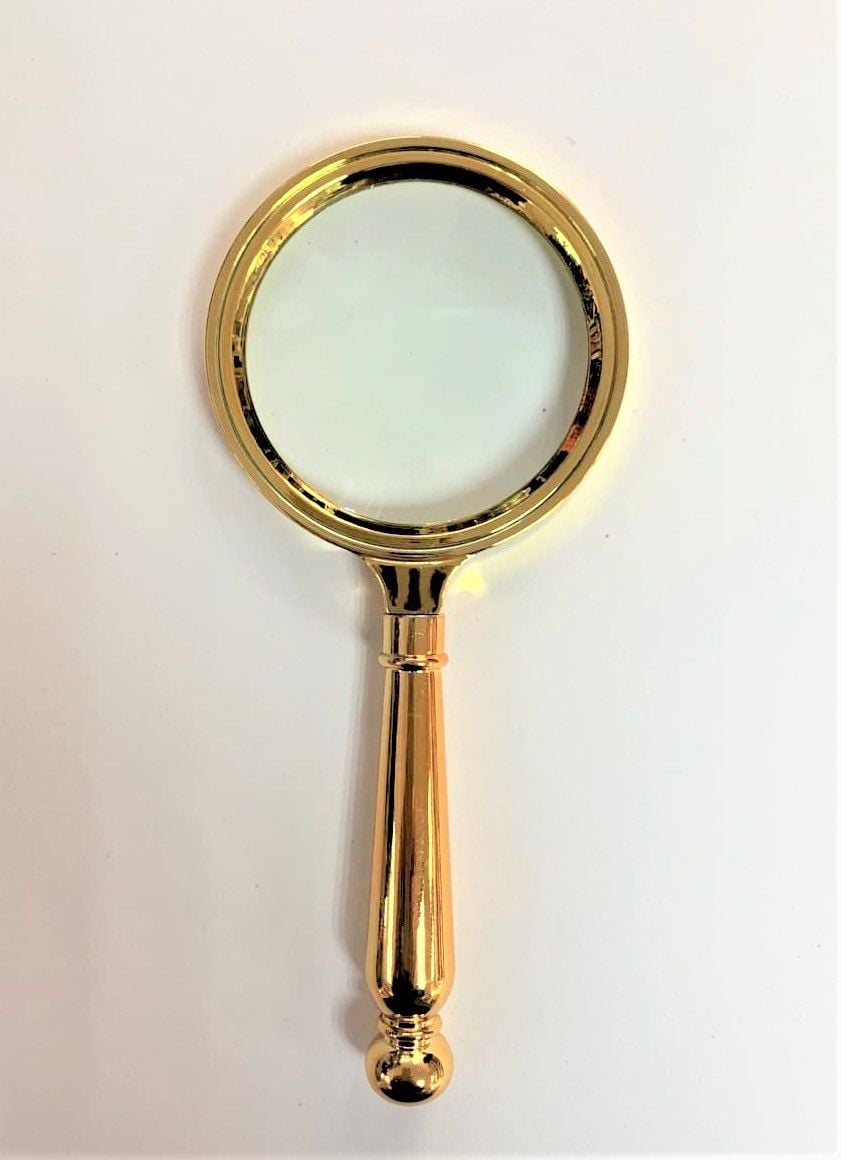 Лупа у золотій оправі 7 кратна 80 мм Z-080 Chen`s