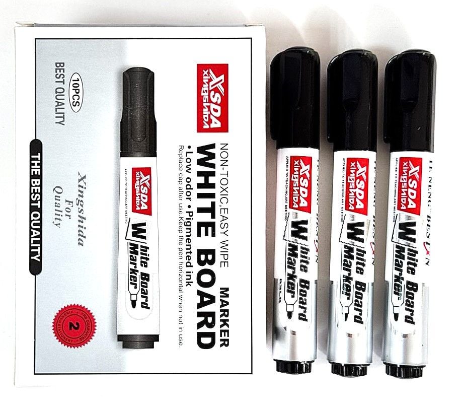 Маркер для дошок сухостиральний чорний (10 шт/уп) X-105 AIHAO