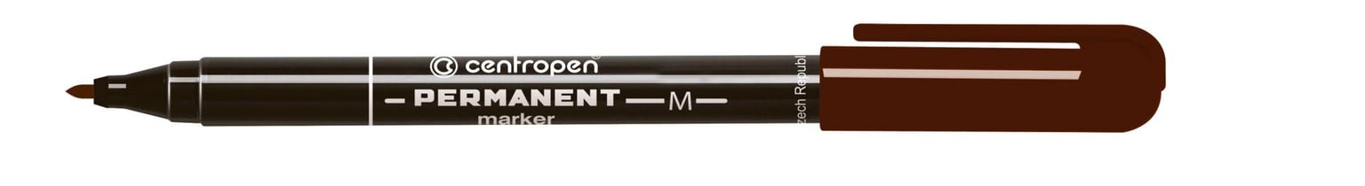 Маркер перманентний 1 мм коричневий (10 шт/уп) 2846 07 Centropen