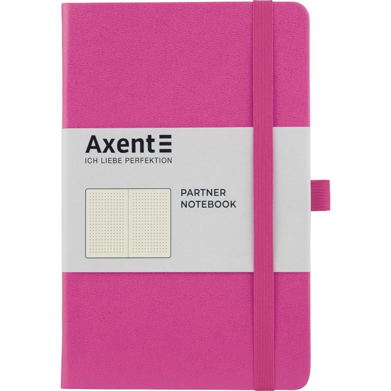 Блокнот Partner 125*195 мм 96 арк крапка рожева 8306-10 Axent