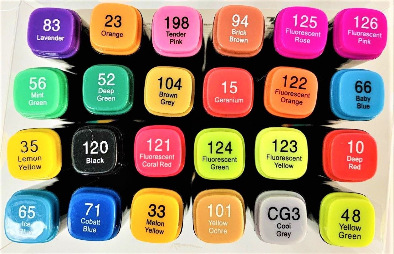 Маркер скетч двосторонній 24 кол Main colors ST-8018-24 SULTANI