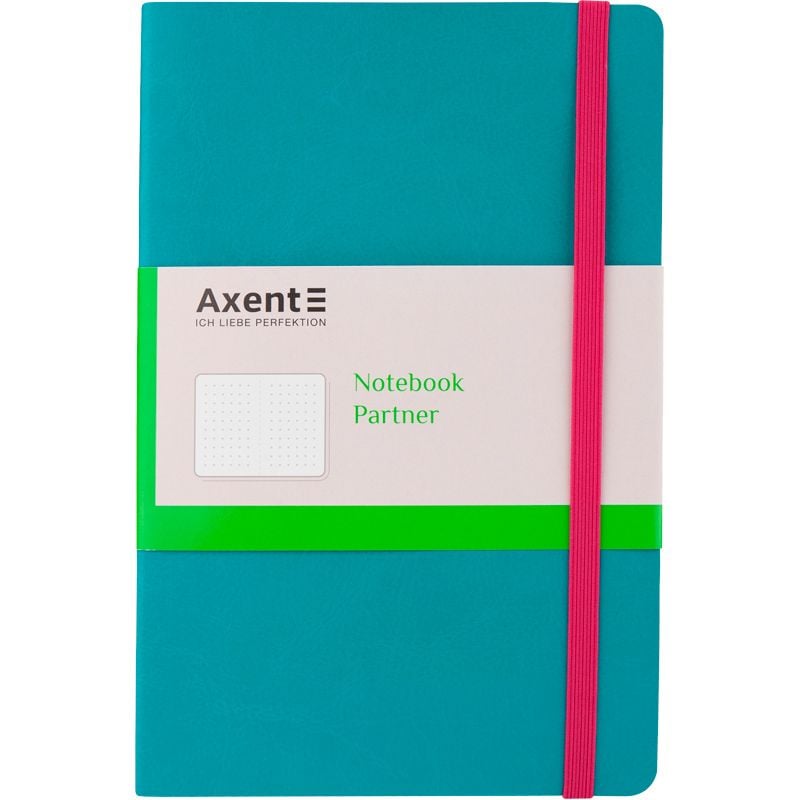 Блокнот Partner Flex 125*195 мм 96 арк крапка бірюза 8209-16 Axent