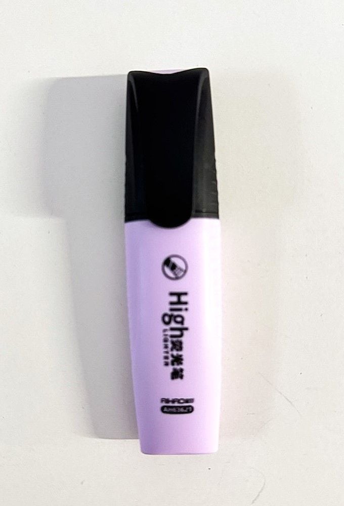 Маркер текстовий пастельний бузковий (12 шт/уп) AH-63621 AIHAO