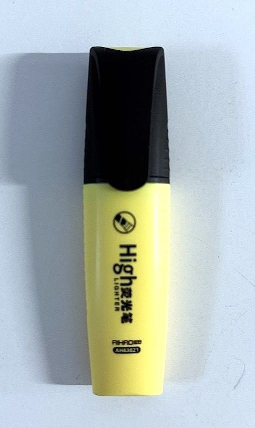 Маркер текстовий пастельний жовтий (12 шт/уп) AH-63621 AIHAO