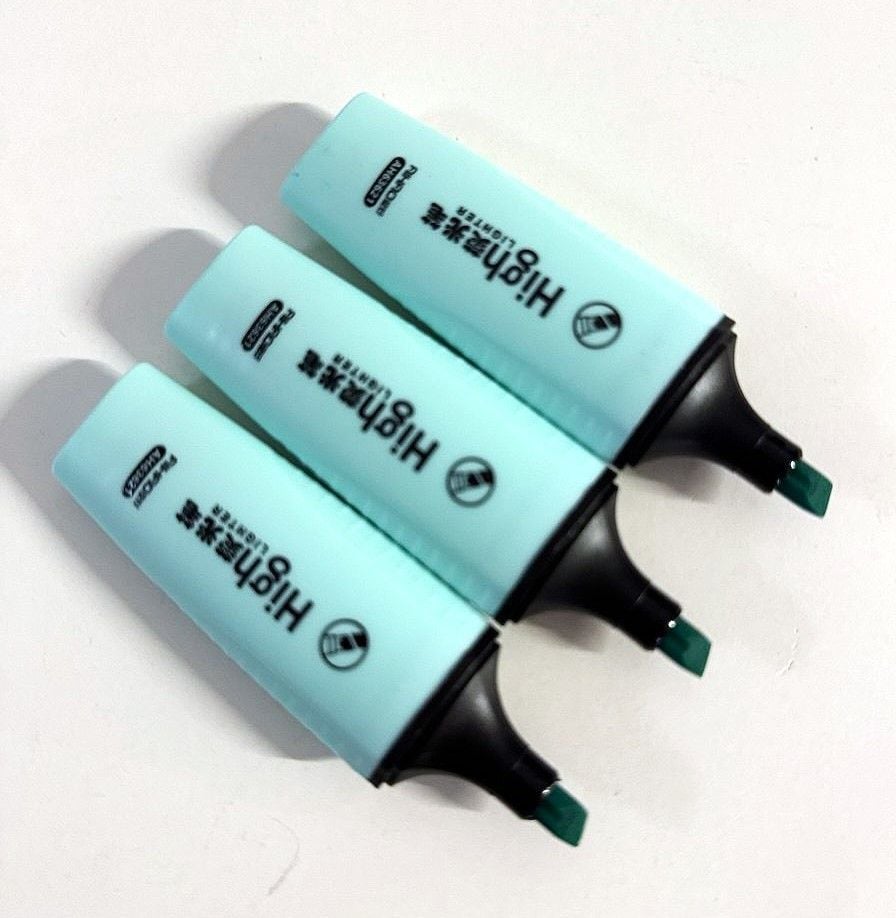 Маркер текстовий пастельний м'ятний (12 шт/уп) AH-63621 AIHAO