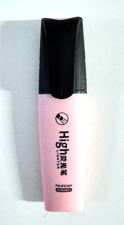 Маркер текстовий пастельний рожевий (12 шт/уп) AH-63621 AIHAO