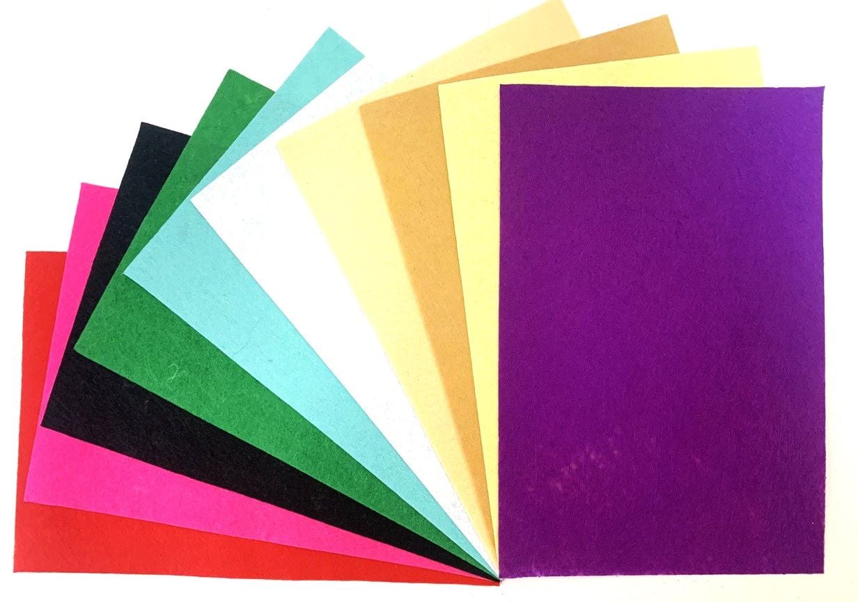 Фетр твердий набір 10 кол А4 W-0410- LKC