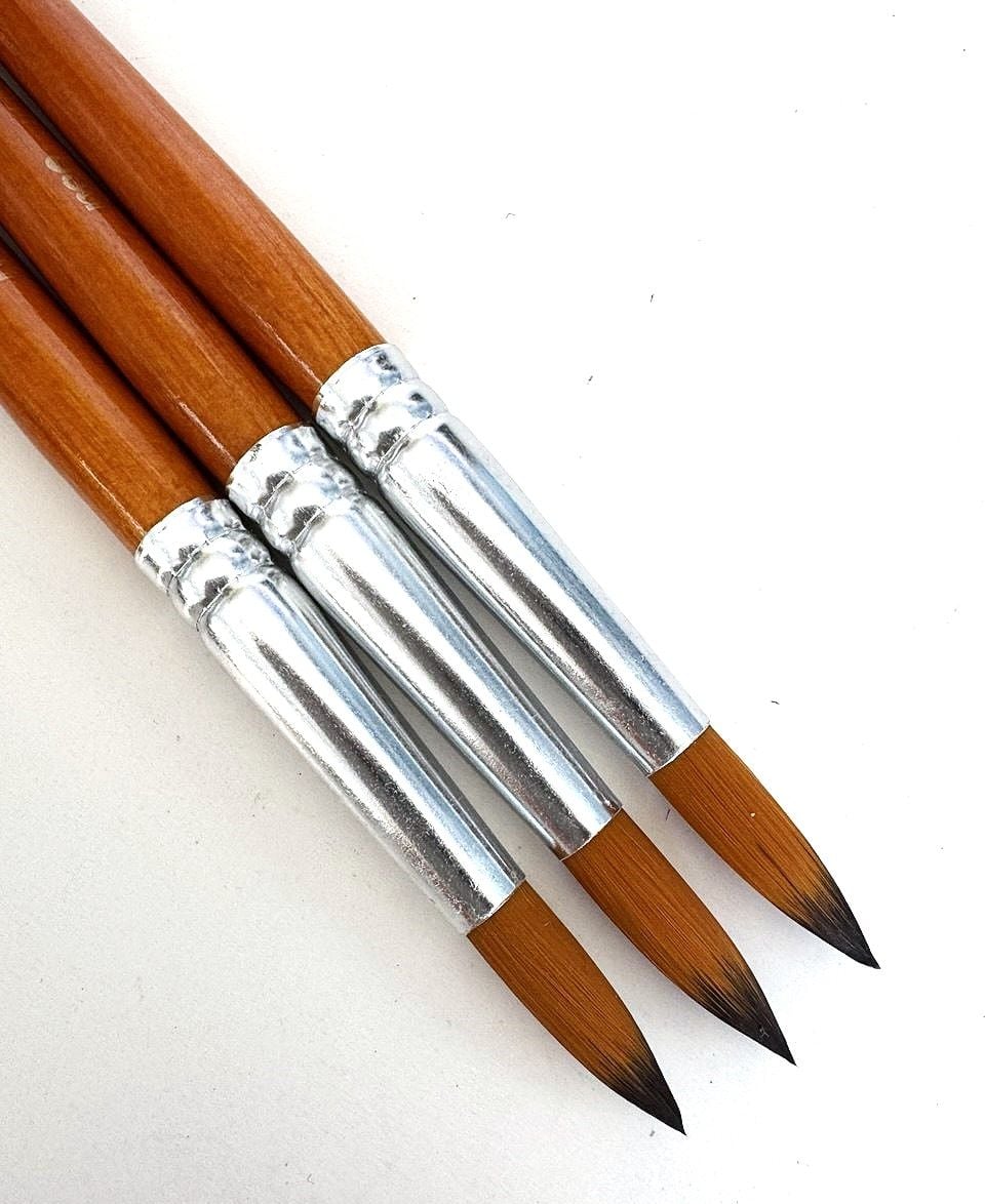 Пензлики №8 круглі нейлон CHNR-2208 NeoLine