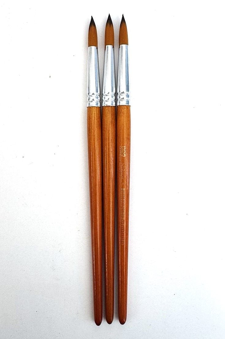 Пензлики №8 круглі нейлон CHNR-2208 NeoLine