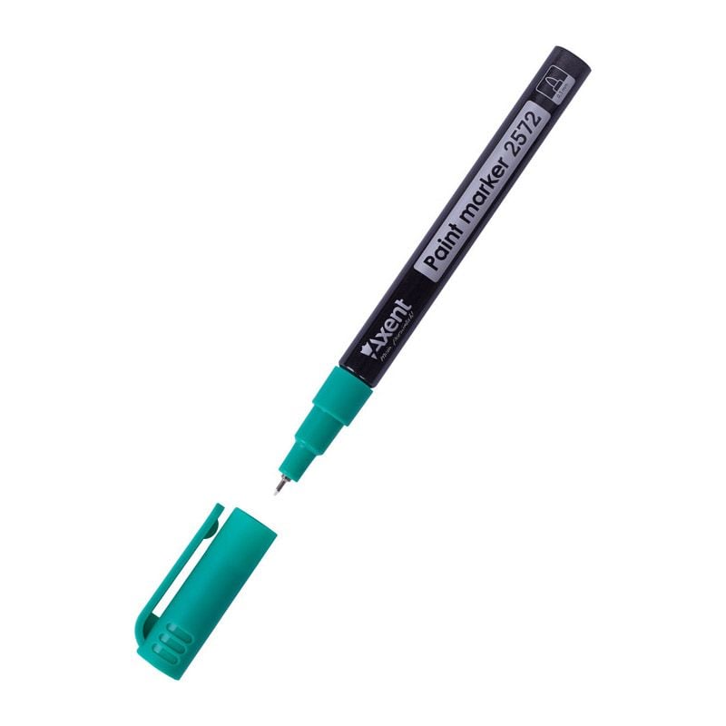 Маркер фарба 0,5мм круглий зелений 2572-04 Axent