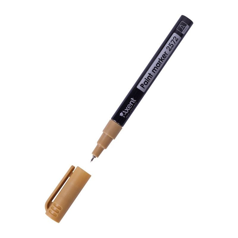 Маркер фарба 0,5мм круглий золотий 2572-35 Axent