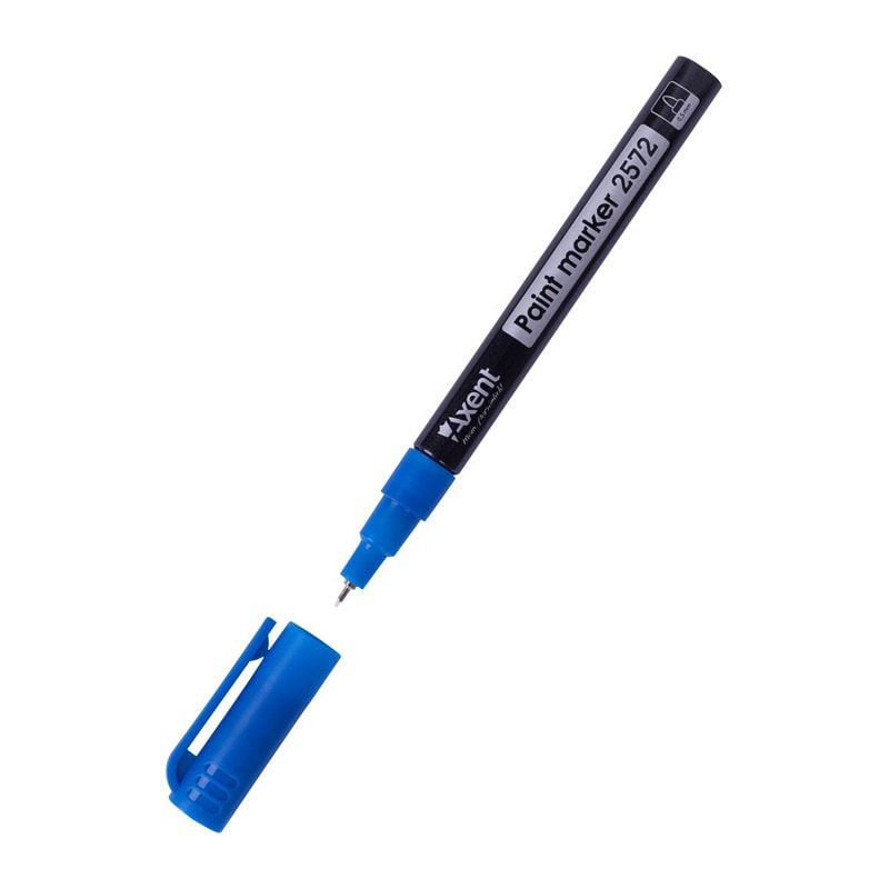 Маркер фарба 0,5мм круглий синій 2572-02 Axent
