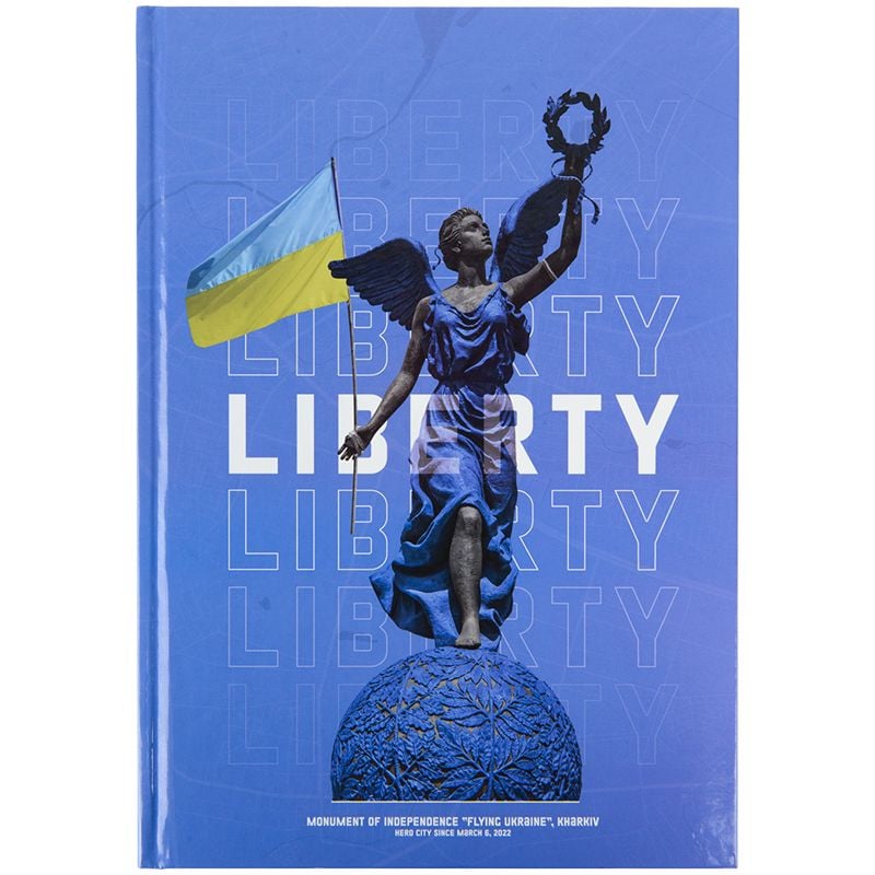 Блокнот Книга А4 Liberty, 96арк, клітинка, синій 8422-551 Axent