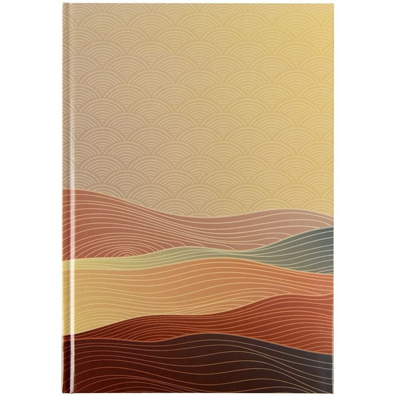 Блокнот Книга А4 Waves 96арк, клітинка, бронзовий 8422-563 Axent