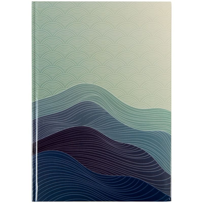 Блокнот Книга А4 Waves 96арк, клітинка, синій 8422-562 Axent