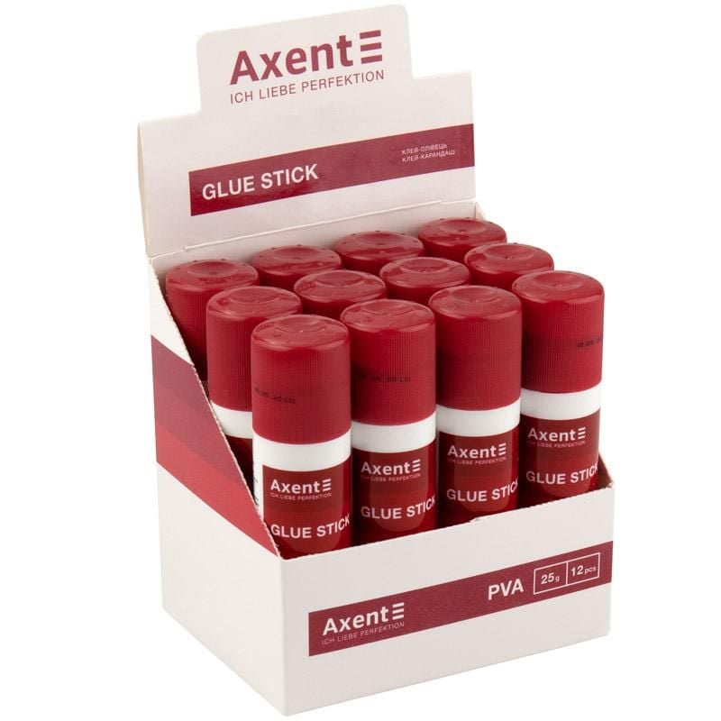 Клей PVA олівець 25г (12 шт/уп) 7103 Axent