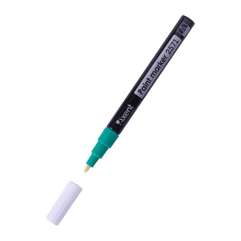Маркер фарба 1,8-2,2мм круглий зелений 2571-04 Axent