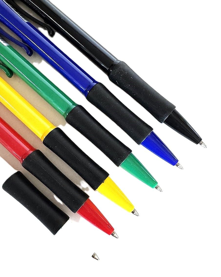 Ручка кулькова автомат 0,7 мм кольоровий корпус синя (24 шт/уп) AH-503М AIHAO