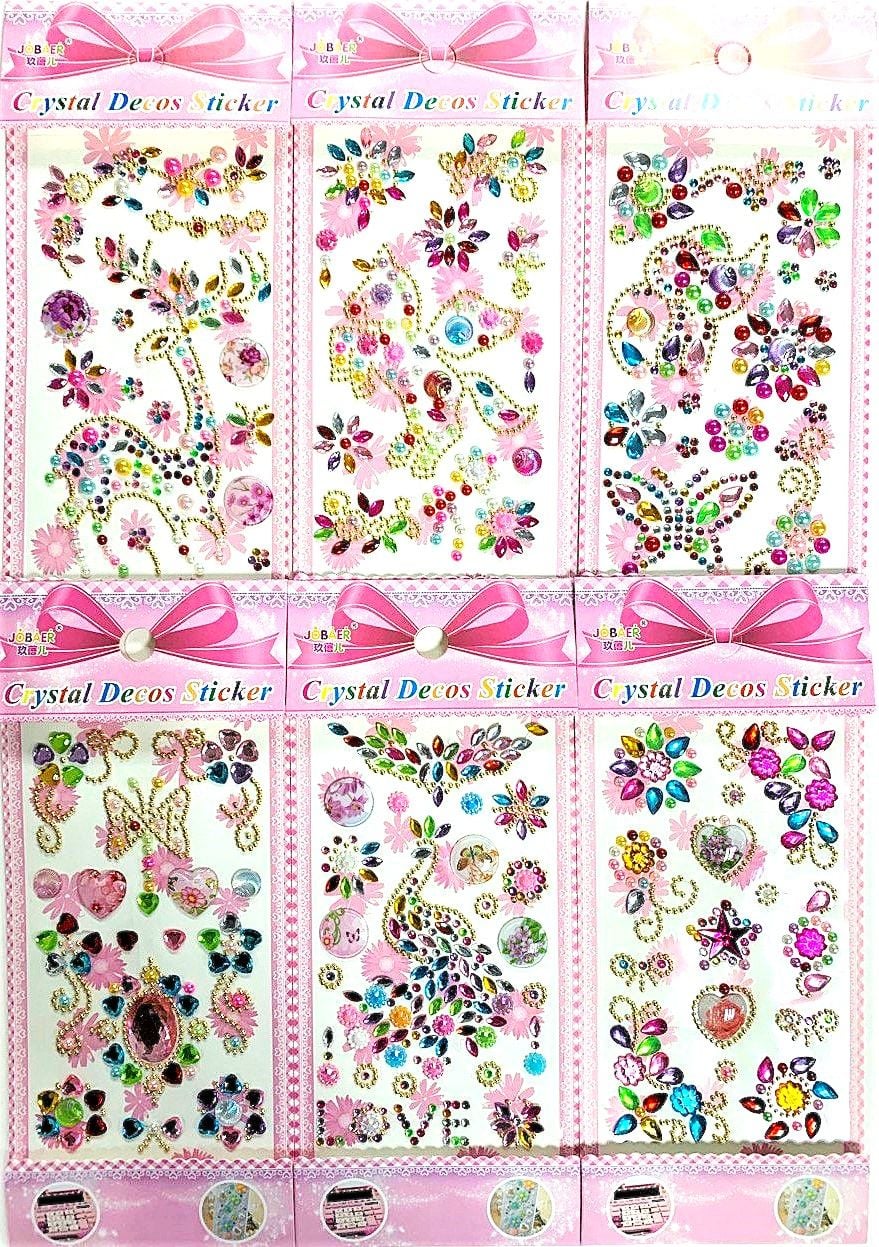 Наліпки стрази камінці різнокольорові (10 шт/уп) MFC (SH-1-41)(94-3)