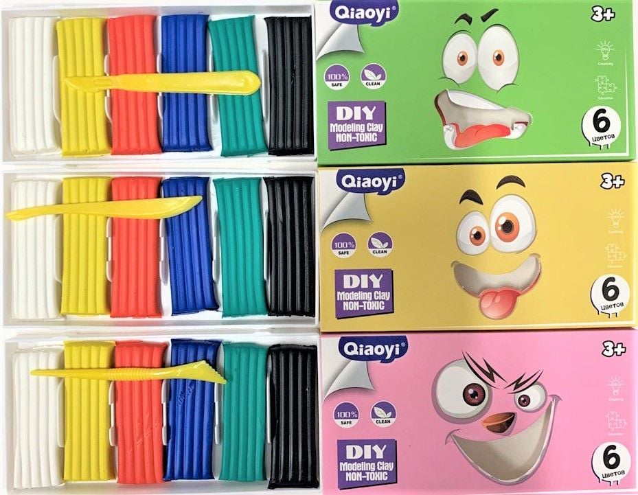 Пластилін 6 кол Qiaoyi 1121 НЕМА ІНФОРМАЦІЇ
