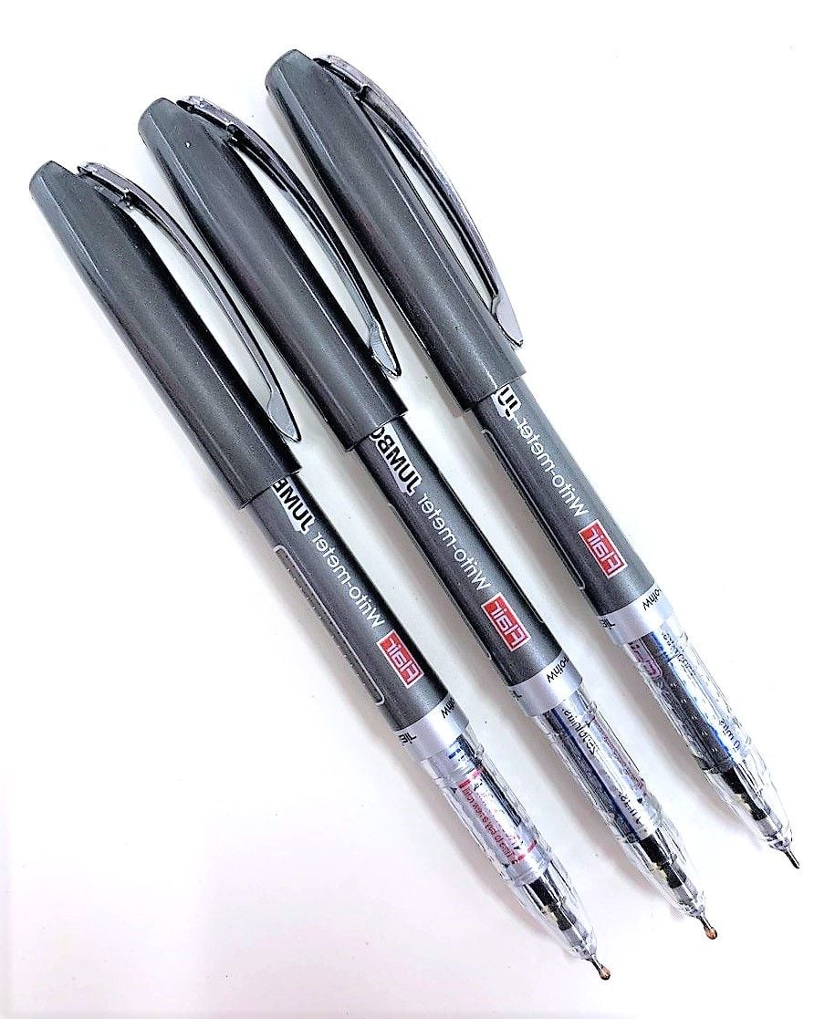 Ручка кулькова кулькова 12,5 км Writo-meter синя та чорна (12 шт/уп) 12500 Flair